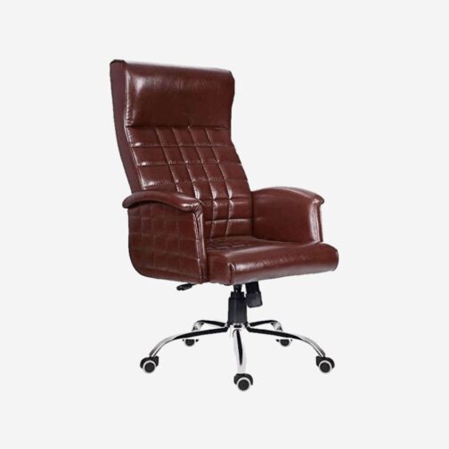 Brown director revolving chair